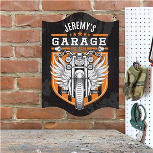 Personalized Motorcycle Wall Sign | Personalized Motorcycle Garage Sign