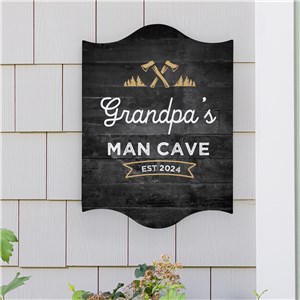 Man Cave Gifts | Personalized Man Cave Sign)