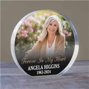Personalized Forever In My Heart Round Acrylic Keepsake 7153452R