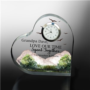 Personalized Love Our Time Spent Together Heart Clock Keepsake 7223742