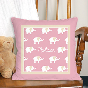 personalised elephant pillow