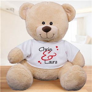 Personalized Couples Teddy Bear | Personalized Valentine's Bear