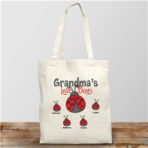 Personalized Love Bugs Tote Bag