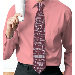 Personalized Word-Art Tie for Him | Fathers Day Presents