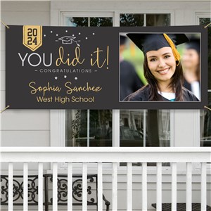 Personalized You Did It Graduation Banner 911603014
