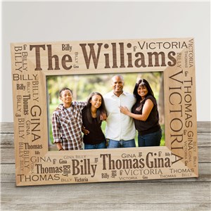 Family Pride Word-Art Wood Picture Frame 982011