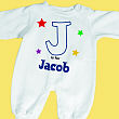 A is For... Stars Fleece Romper 61220X