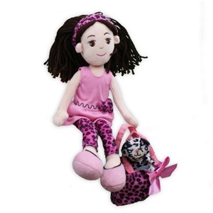 Pinky Promise Leopard Dress Rag Doll AU19232NP