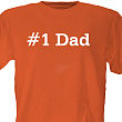 Personalized Number One Dad T-shirt