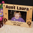 Aunt Happier Place Personalized Wood Picture Frame 97681