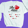 Be Mine Hearts Sweatshirt 5071x