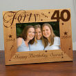 Happy Birthday Picture Frame - 40th