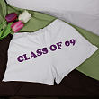 Class of - Ladies White Cotton Shorts 9812210X