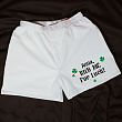 Rub Me For Luck Men's White Personalized Boxer Shorts 962120X