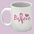 Believe - Breast Cancer Awareness Personalized Coffee Mug