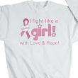 I Fight Like A Girl - Breast Cancer Awareness Personalized Sweatshirt 51997X