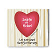 Let Your Heart Show You The Way Personalized Wall Canvas