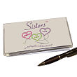 Sisters Heartstrings Personalized Checkbook Cover
