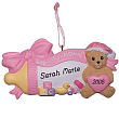 Baby Bottle Girl Personalized Christmas Ornament 84683