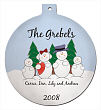 Snow Family Christmas Ornament