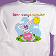 Some Bunny Loves Her Personalzied Easter Youth Sweatshirt 5680x