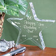 Engraved 60th Birthday Star Keepsake