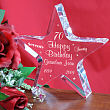 Engraved 70th Birthday Star Keepsake 326717-70