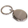 Initial or Name Silver Oval Locket Keychain