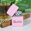 Ladie's Personalized Pink Zippo® Lighter