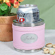 Pink Leather Personalized Can Cooler