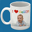 I Love Daddy Personalized Photo Coffee Mug 214820