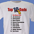 Top Ten Dads Personalized T-shirt 32342X