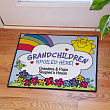 Personalized Grandparents Doormat - Grandchildren Spoiled Here 83120547
