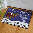 Santa's Sleigh... Please Stop Here Doormat