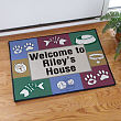 Kitty's House Personalized Pet Doormat 83121277