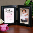 Count My Blessings Godparent Black Bi-Fold Personalized Picture Frame 915726
