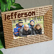 Family Name Personalized Wood Picture Frame