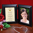 God's Eternal Love Black Bi-Fold Personalized Confirmation Picture Frame 915986