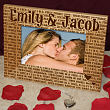 KISSING Wood Picture Frame