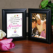 Personalized Grandma Picture Frame   -  Is Sweet... Black Wood Bi-Fold Frame