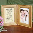 To My Dad... Natural Wood Bi-Fold Personalized Picture Frame 920127