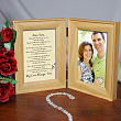 To My Love... Natural Wood Bi-Fold Personalized Picture Frame