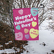 Candy Hearts Garden Flag