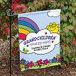 Personalized Grandparents Garden Flag  - Spoiled Here 83020542