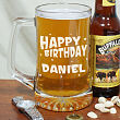 Personalized Happy Birthday Glass Mug