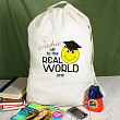Off to the Real World Personalized Laundry Bag