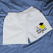 Off to the Real World Athletic White Personalized Boxer Shorts