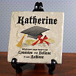 Conceive, Believe, Achieve Personalized Graduation Tumbled Stone Plaque