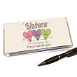 Heart Strings Sisters Personalized Checkbook Cover 414093