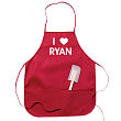 I Love You Red Apron